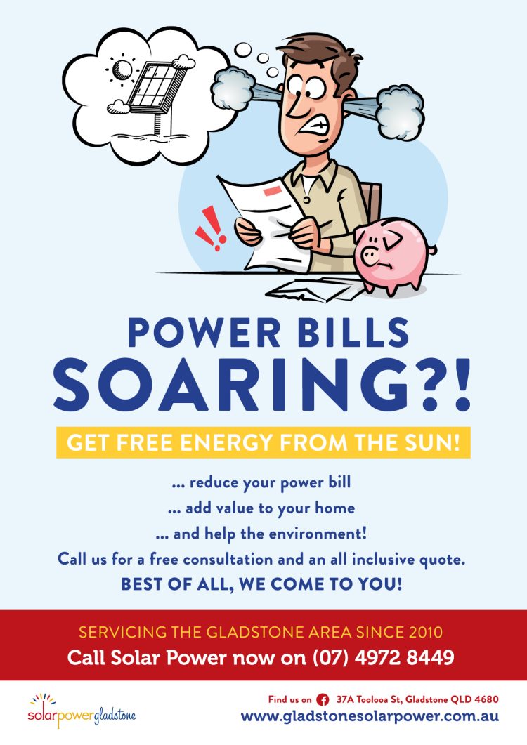 Power bills soaring? Get free energy from the sun – Solar Power Gladstone
