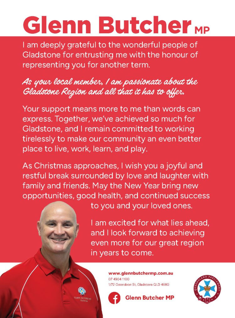 Merry Christmas and Thankyou – Glenn Butcher MP