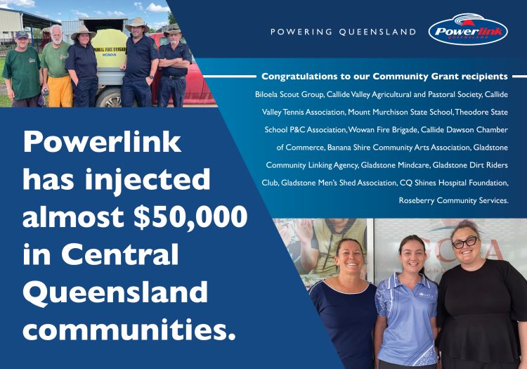 Powerlink has injected almost $50,000 in Central Queensland communities