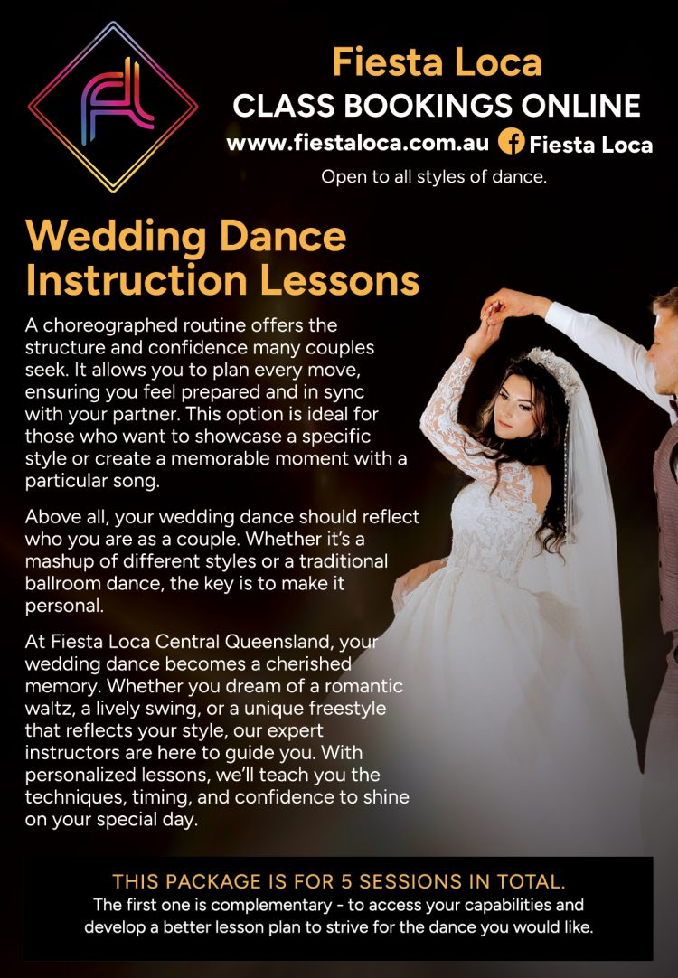 💃 Wedding Dance Lessons with Fiesta Loca Central Queensland