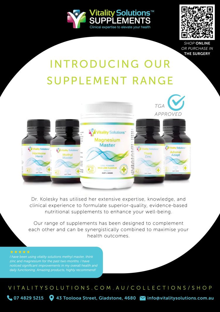 Vitality Solutions SUPPLEMENTS