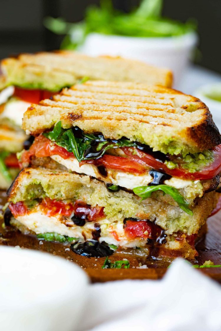 Balsamic Glazed Caprese Panini