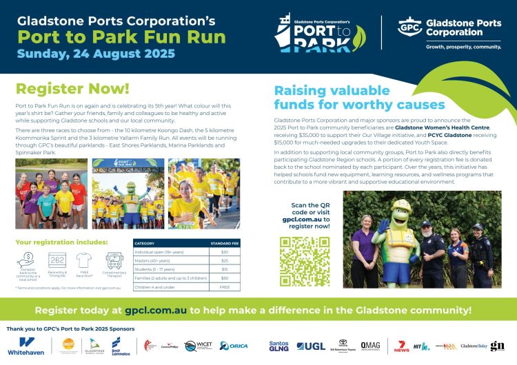 Gladstone Ports Corporation’s Port to Park Fun Run