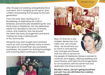 39 Years of Petals and Passion: Thank you Jan – welcome Renee!