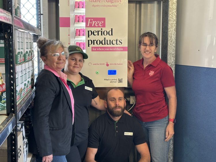 Dignity Vending Machine Now Available at Booths Food Kingdom in Gladstone