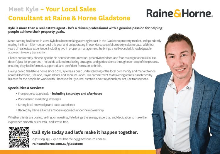 Meet Kyle – Your Local Sales Consultant at Raine & Horne Gladstone