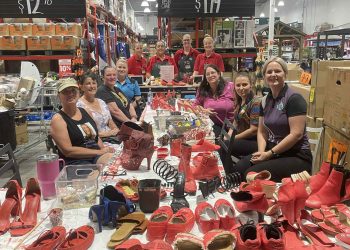 Gladstone Unites for the Red Shoe Project: A Powerful Tribute to Victims of Gender-Based Violence