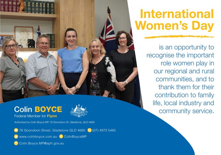 Colin Boyce – International Women’s Day