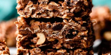 No-Bake Chocolate Fudge Oat Bars