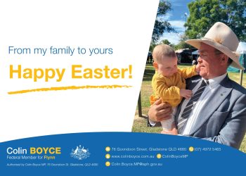 Easter: Colin Boyce wishes the community a Happy Easter!