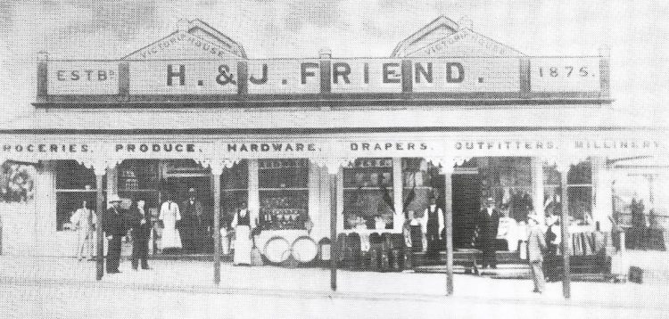 Here in History – H. & J. Friend’s Store