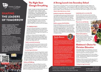 Trinity College – Shaping The Leaders of Tomorrow