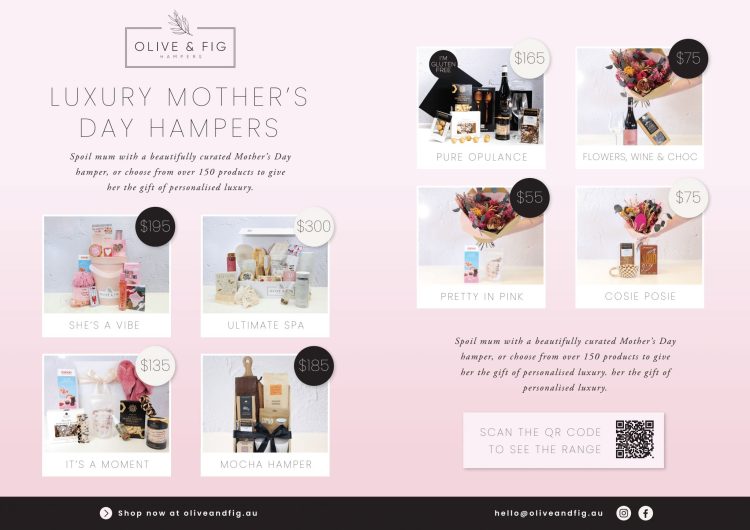 Luxury Mother’s Day Hampers from Olive & Fig