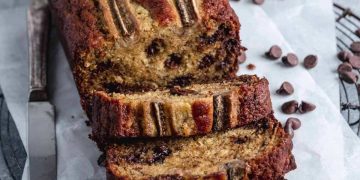 Brown butter chocolate chip banana bread recipe 