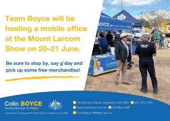 Team Boyce to be seen at Mount Larcom Show