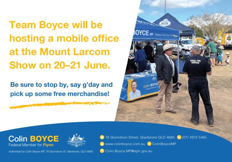Team Boyce to be seen at Mount Larcom Show