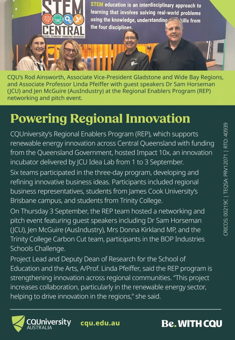 CQU: Powering Regional Innovation