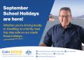 Colin Boyce: September School Holidays