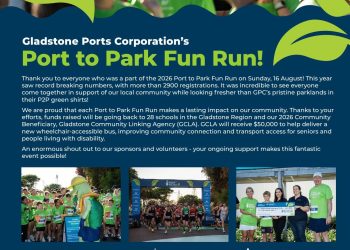 Gladstone Ports Corporation’s Port to Park Fun Run – THANK YOU GLADSTONE!