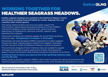 Santos GLNG: Working Together for Healthier Seagrass Meadows