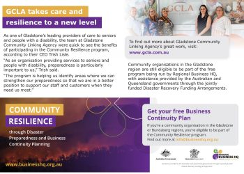 Community Resilience – Through disaster Preparedness and Business Continuity Planning